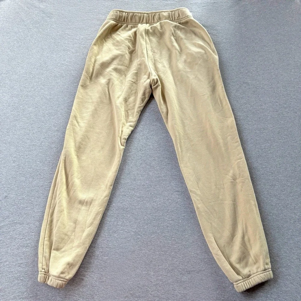 The North Face Men's M Off White Fleece Jogger Sweatpants Pants Comfy Camping